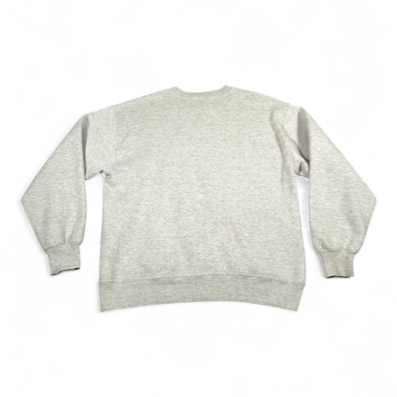 Vintage High School Sweater Adult MEDIUM Gray Russell Just Do It USA 90s - Picture 3 of 8